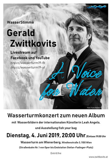 A Voice for Water - Wasserturmkonzert - Wasserturm am Wienerberg - Dienstag, 4. Juni 2019, 20:00 Uhr A Voice for Water - Wasserturmkonzert - Wasserturm am Wienerberg - Dienstag, 4. Juni 2019, 20:00 Uhr